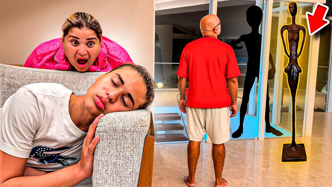 ALGO BIZARRO VOLTOU A ACONTECER COM A ESTÁTUA NA MANSÃO !!!