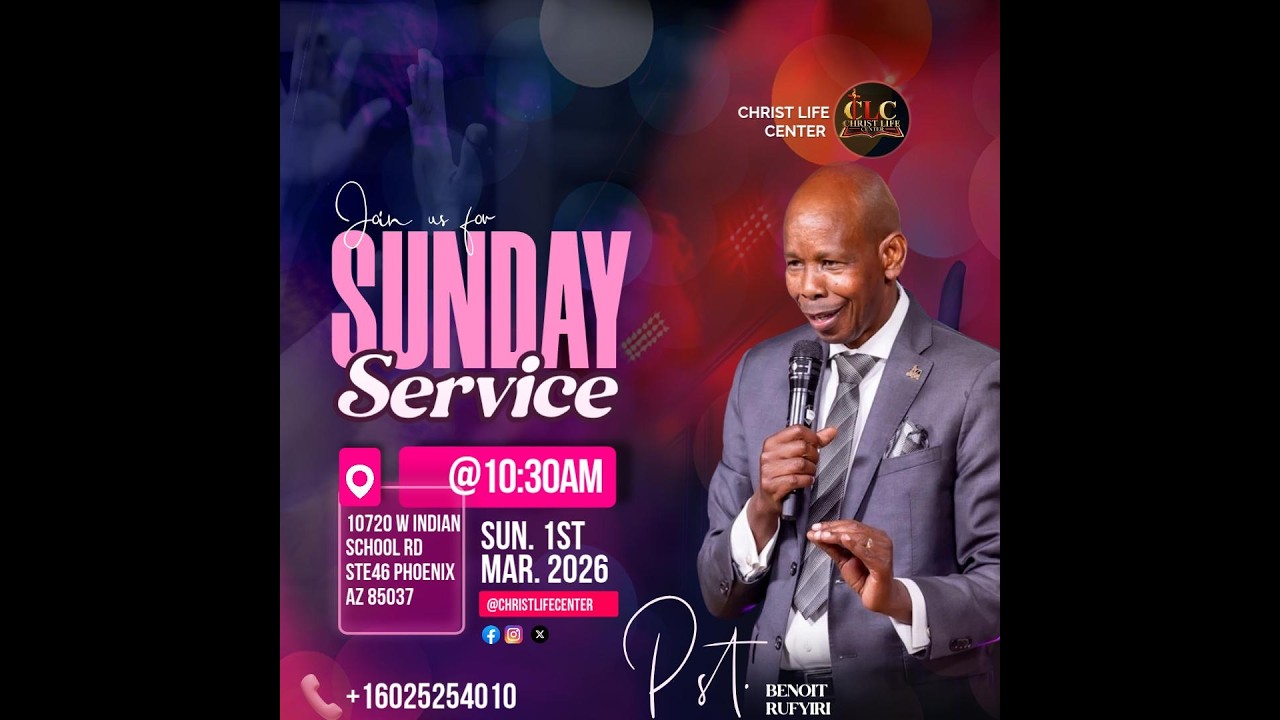 Join our Sunday Service /Live with Christ Life Center: March 1st, 2026