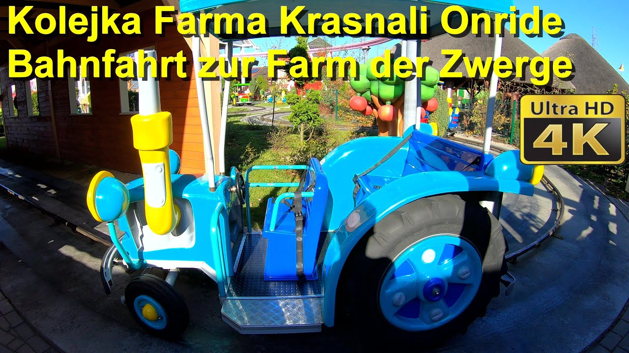 Farma Krasnali Energylandia (Onride) Energylandia Farma Krasnali POV – Traktorfahrt / Theme ride (4K