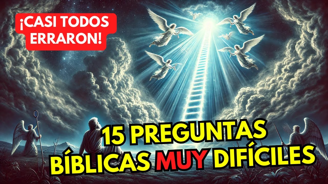 🕊️ ¡Casi Todos Erraron! 😱 15 Preguntas Bíblicas Muy Difíciles que te Desafiarán 📖🔥 | Quiz Bíblico