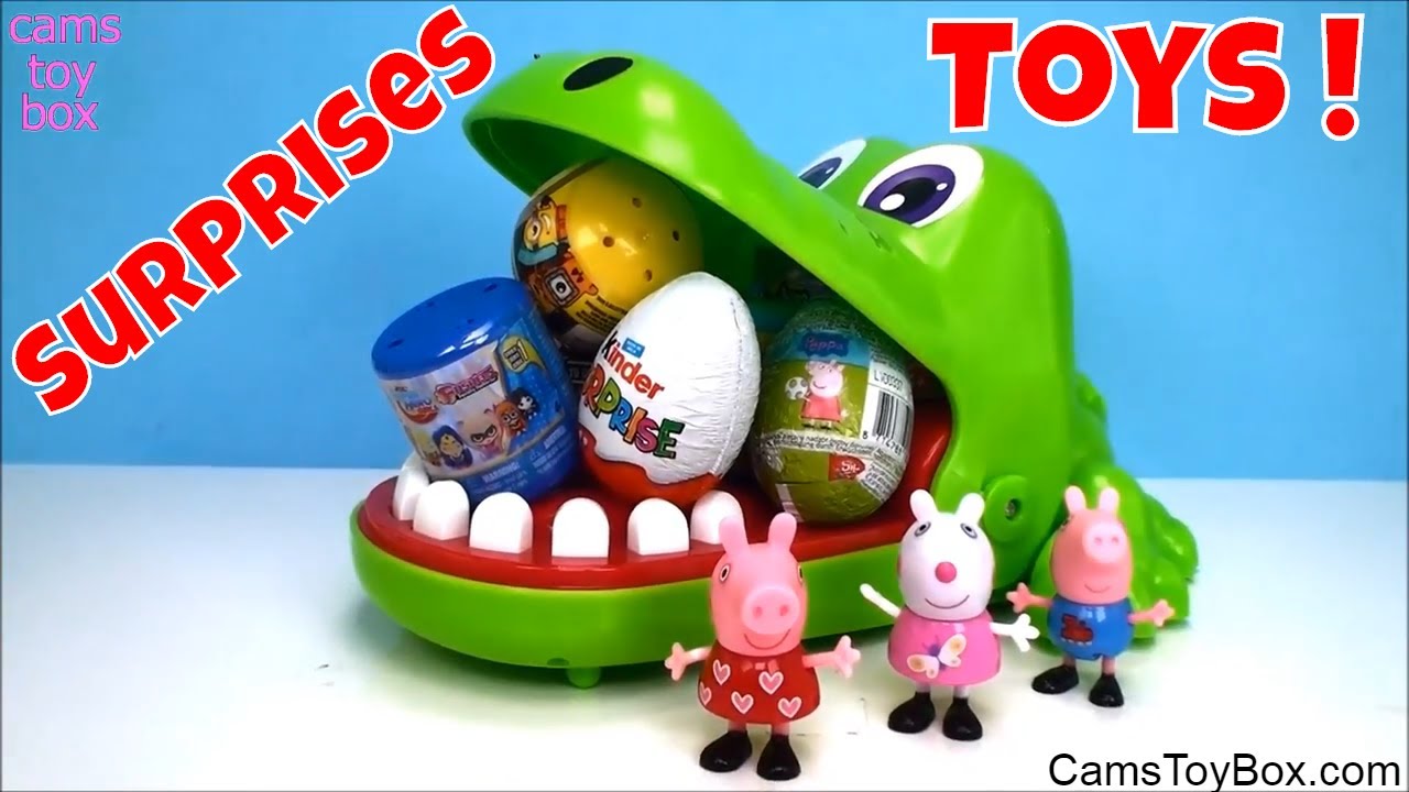 Toys Surprises Opening Kinder Peppa Pig SpongeBob Mashems Fashems Toy Unboxing Fun