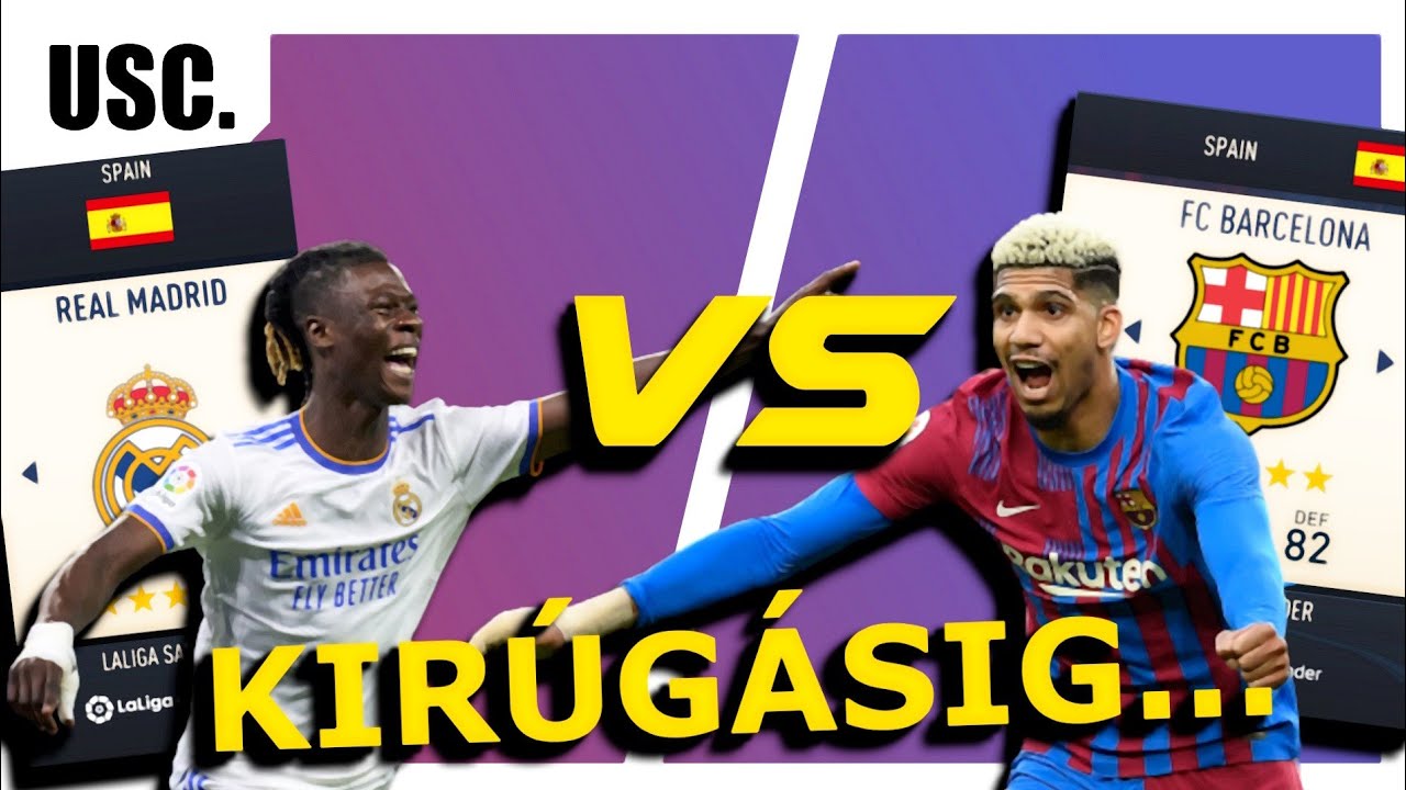 Real Madrid VS Barcelona menedzsere lettem amíg ki nem rúgnak...