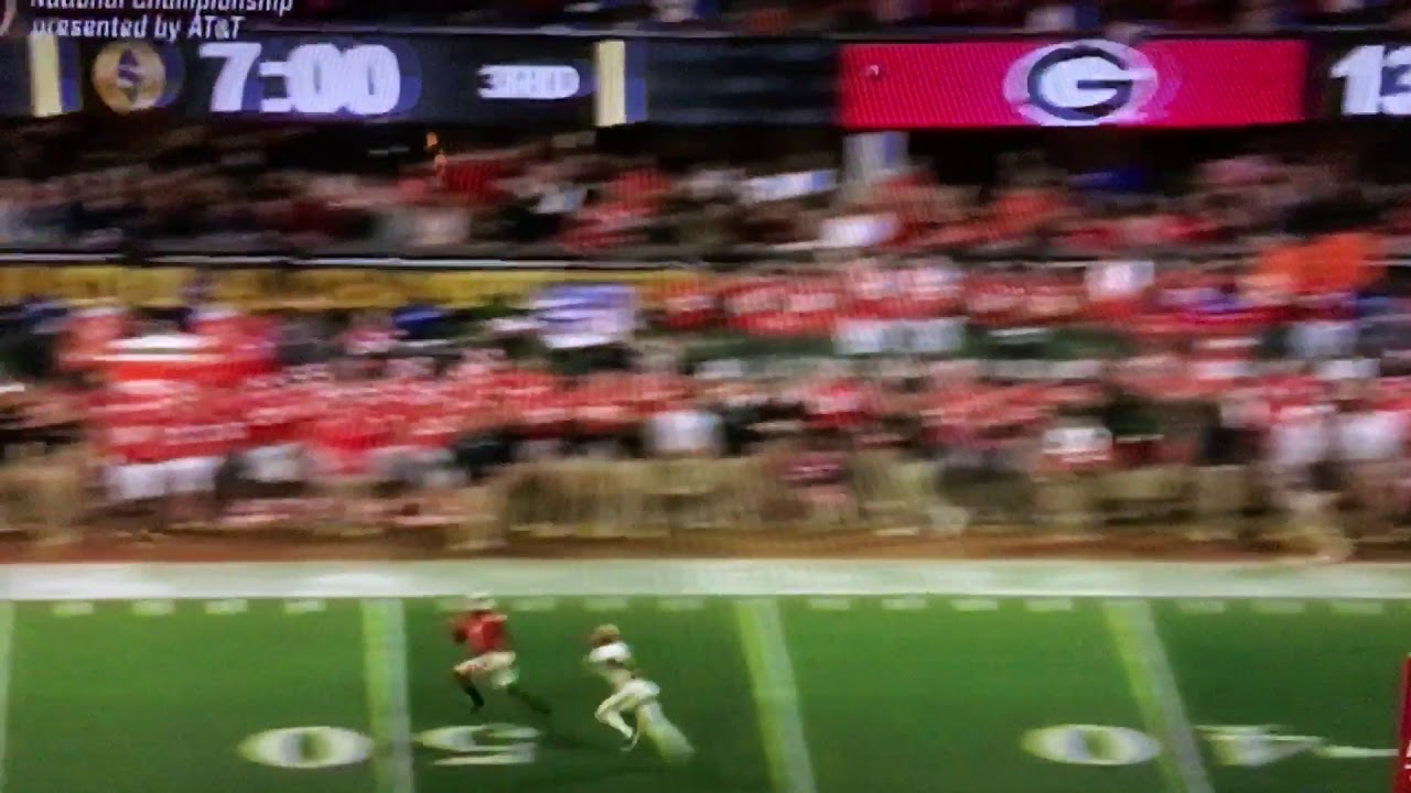Mecole Hardman&rsquo;s 80 Yard Touchdown Reception From Jake Fromm | Georgia vs Alabama | Championship