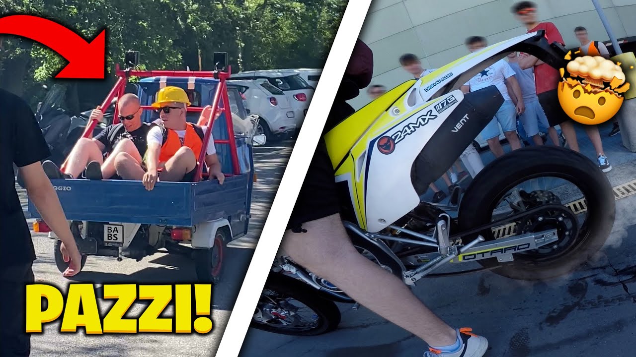 ULTIMO GIORNO DI SCUOLA IN MOTO 🤯👷🏻‍♂️(Vent 125 feat. Ape Car)