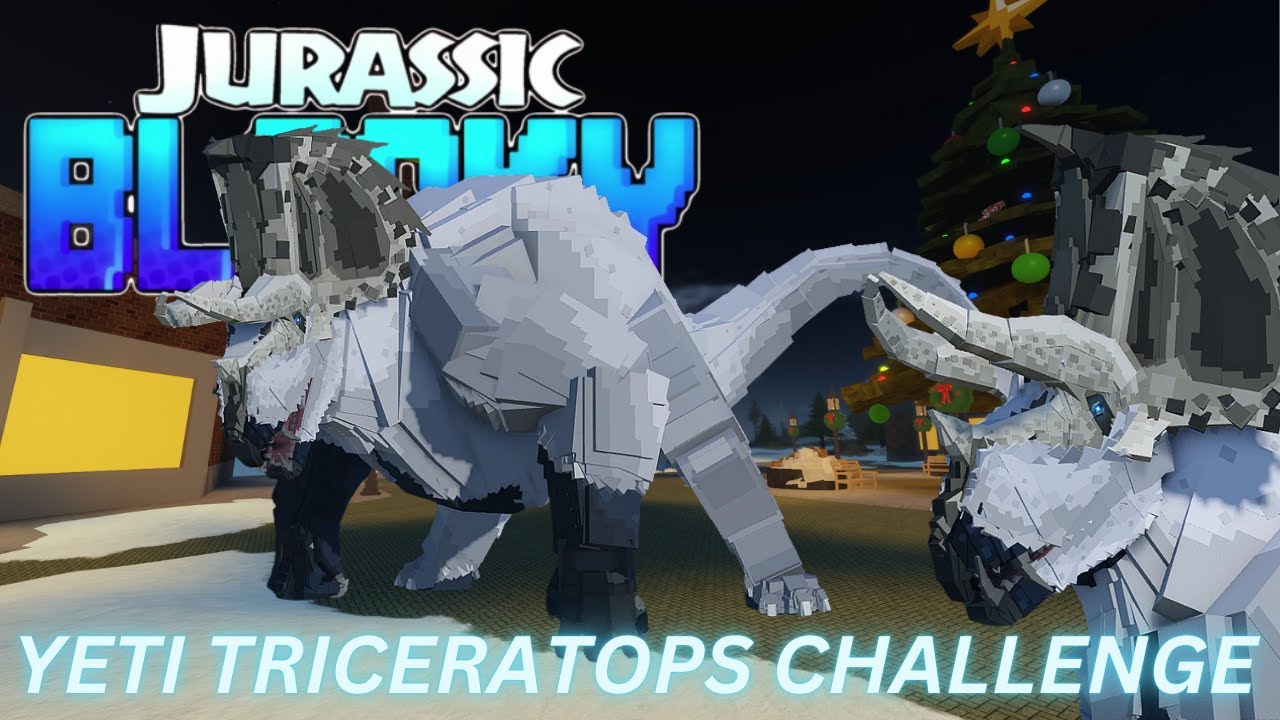 Испытание «Йети-трицератопс» в Jurassic Blocky