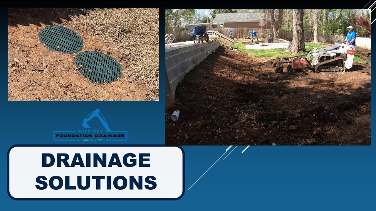 Backyard Drainage Solutions - Catch Basin, swale, PVC Pipe