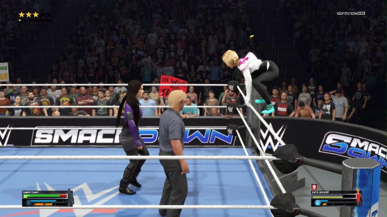 WWE 2K25 Spider-Gwen Vs. Kate Bishop August 1, 2025 SmackDown 