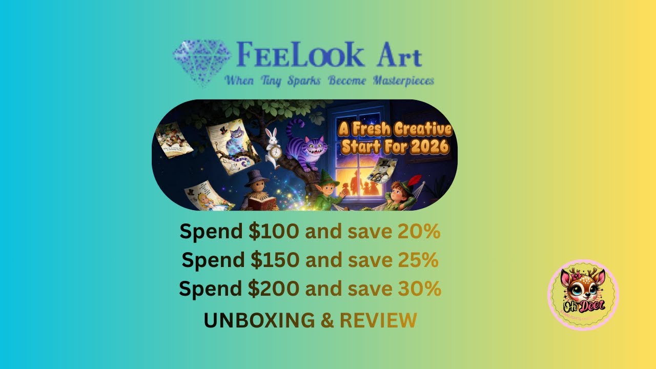 #feelookart  unboxing and Review of this beautiful amazing partial Diamond Painting