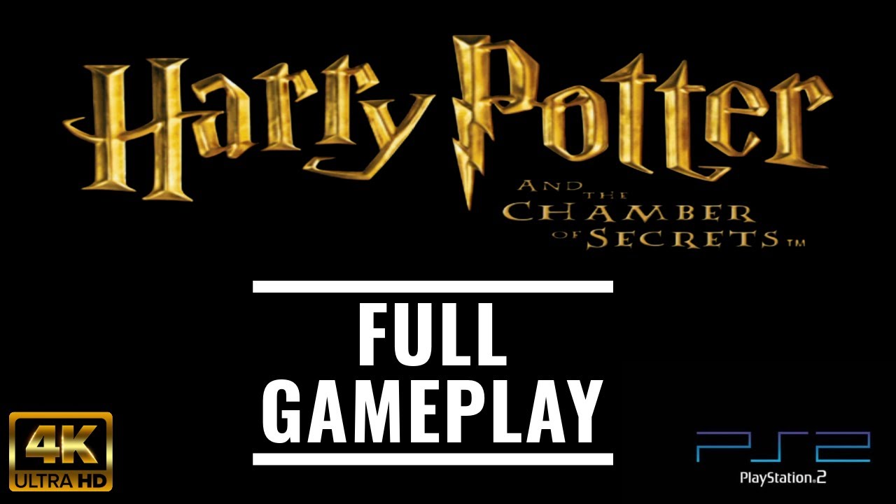 Harry Potter and the Chamber of Secrets (PS2) |4K| FULL GAMEPLAY (With side quests)