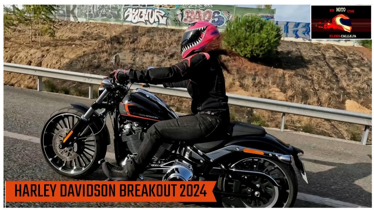En moto con Elena Calleja: Prueba Harley Davidson Breakout 2024