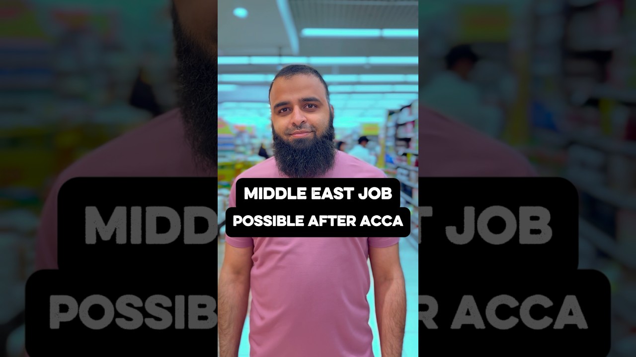 Can i get a job after ACCA in the middle east ?