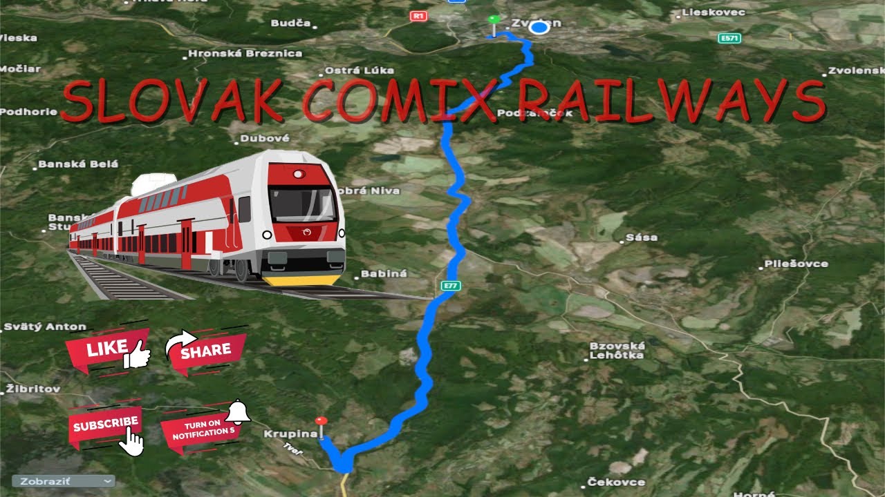 🇸🇰 Zo Zvolena do Krupiny vlakom 🚆( časť #️⃣0️⃣1️⃣ - jeseň 🍂 ) 4K comix