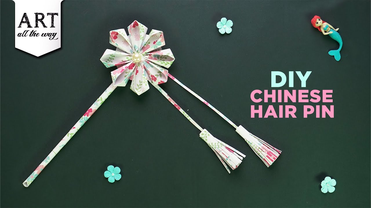 DIY Chinese Hair Stick | DIY Hair Accessories | Chinese | Handmade Hair Pins | Origami | @VENTUNOART