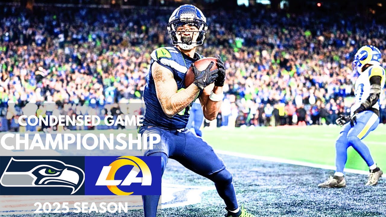 Seahawks vs Rams 2025 NFC Championship Condensed Game | NFL Highlights