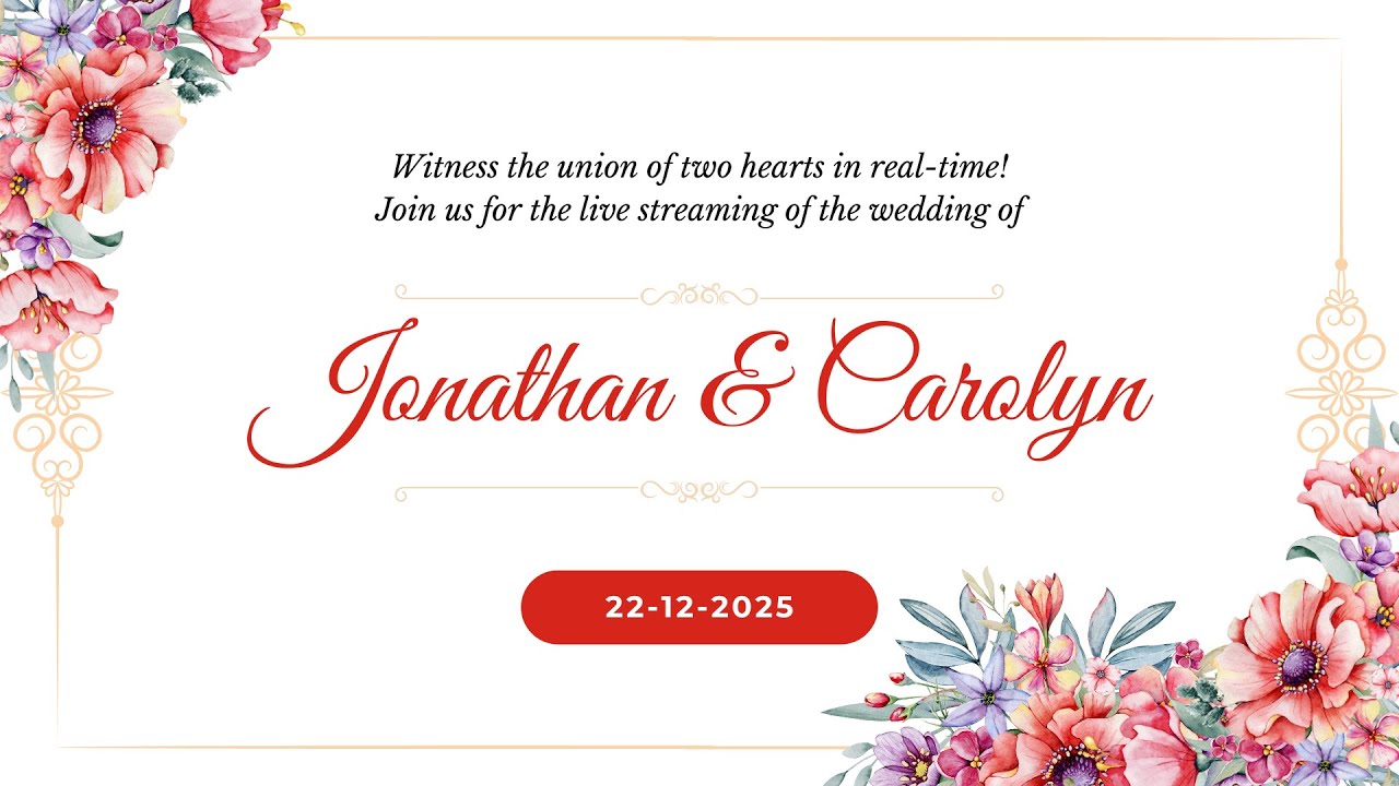 Jonathan weds Carolyn ( Wedding )