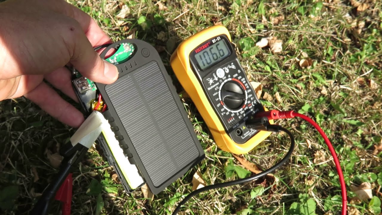 Solar Powerbank DÖRR SC-5000, Untersuchung des Ladeverhaltens