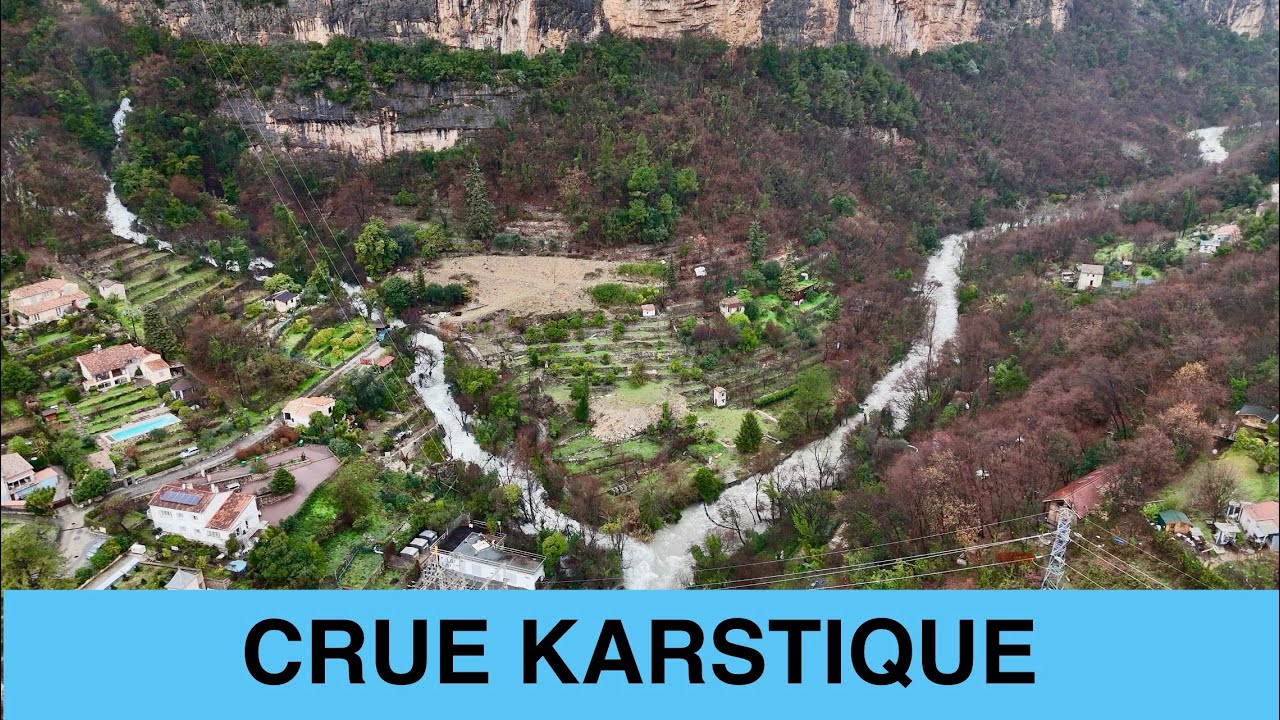 Hydrogéologie - Crue karstique au Figueret