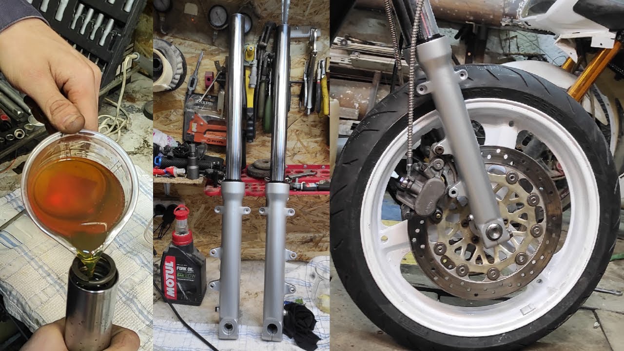 Honda cb 400 обслуживание передней вилки