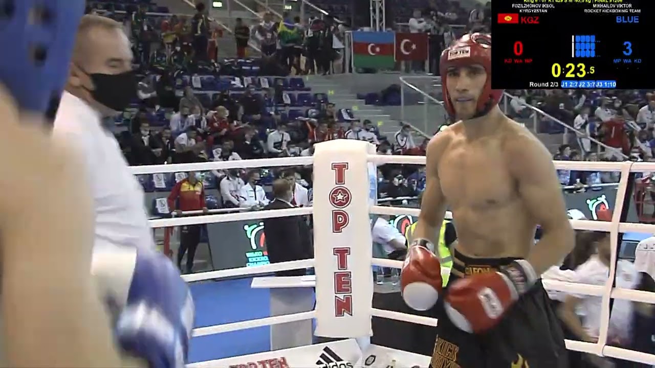 Ikbol Fozilzhonov v Viktor Mikhailov   63,5kg K1 WAKO World Championships 2021