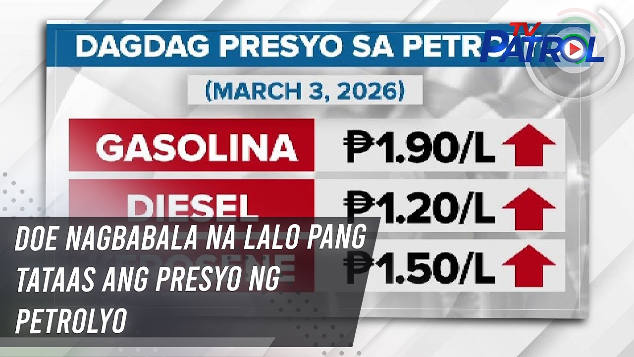 DOE nagbabala na lalo pang tataas ang presyo ng petrolyo | TV Patrol