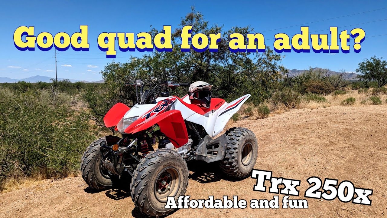 Honda Trx 250X test ride for an adult rider - ride review- all you need to have fun!