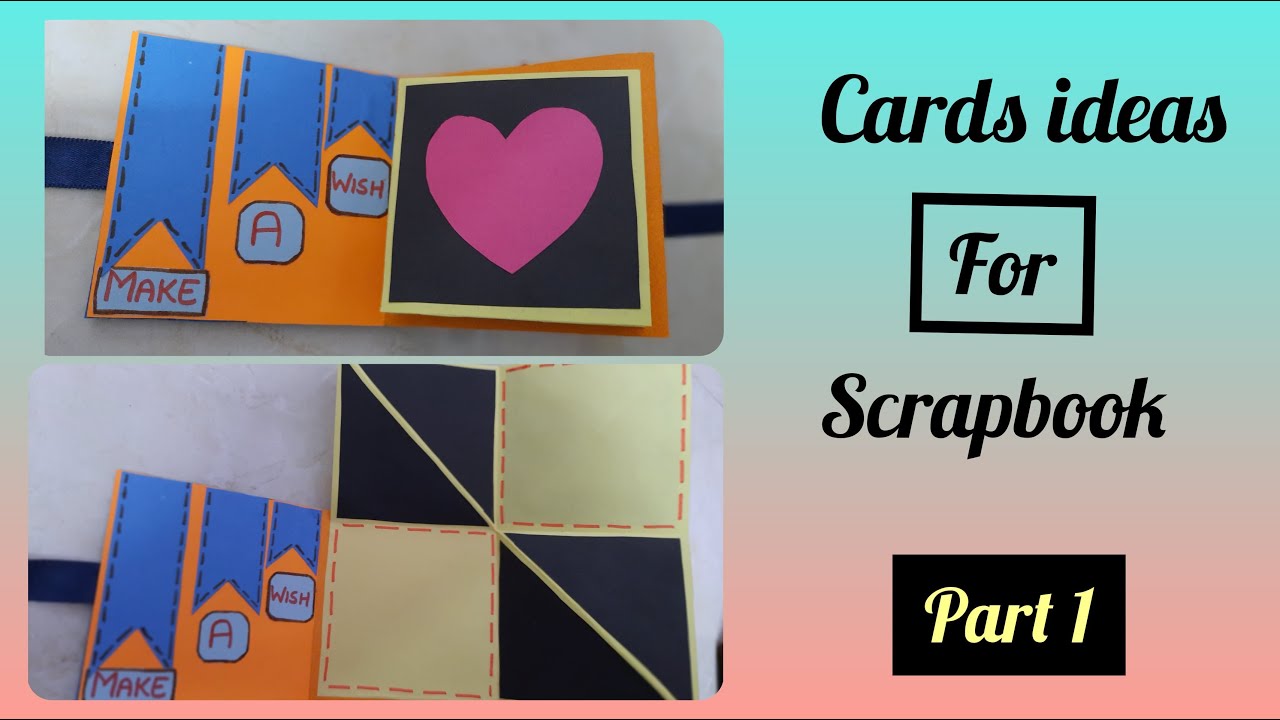 Diff Card Ideas For Scrapbook|Part 1|Birthday Card Handmade|Squash Card|Paper Craft|DIY Popup Cards