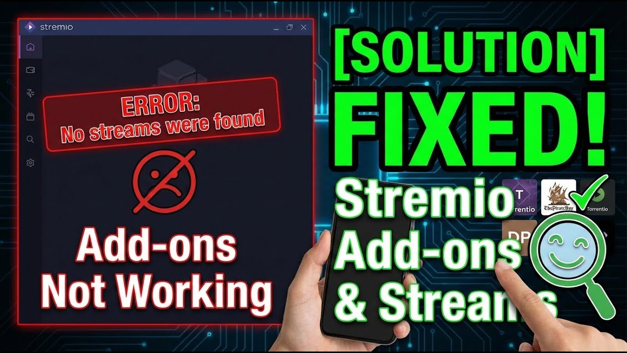 [Решение] Дополнения Stremio работают некорректно | Выводится ошибка &laquo;Потоки не найдены&raquo;