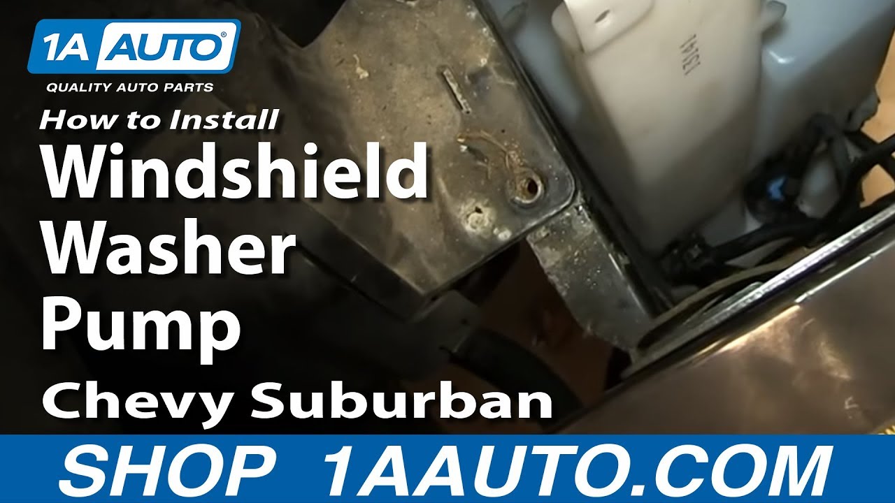 How to Replace Windshield Washer Pump 00-06 Chevy Suburban