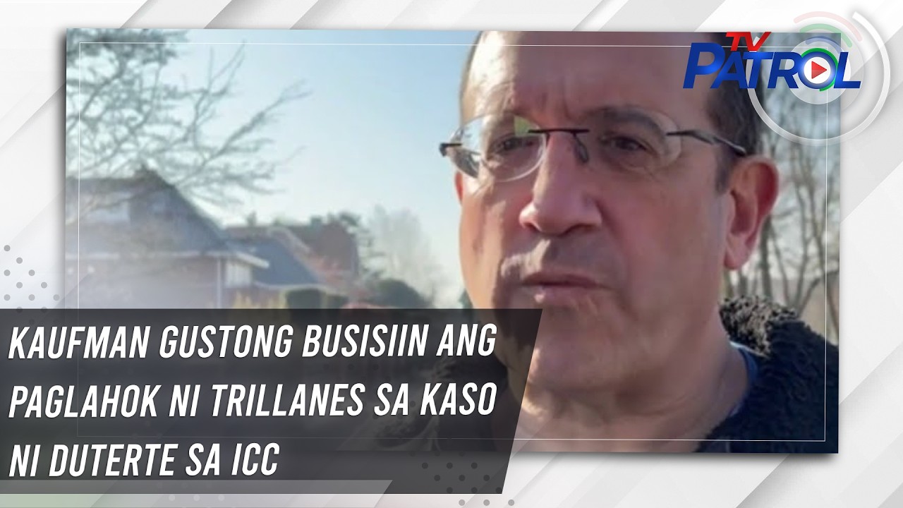 TV PATROL: Kaufman gustong busisiin ang paglahok ni Trillanes sa kaso ni Duterte sa ICC