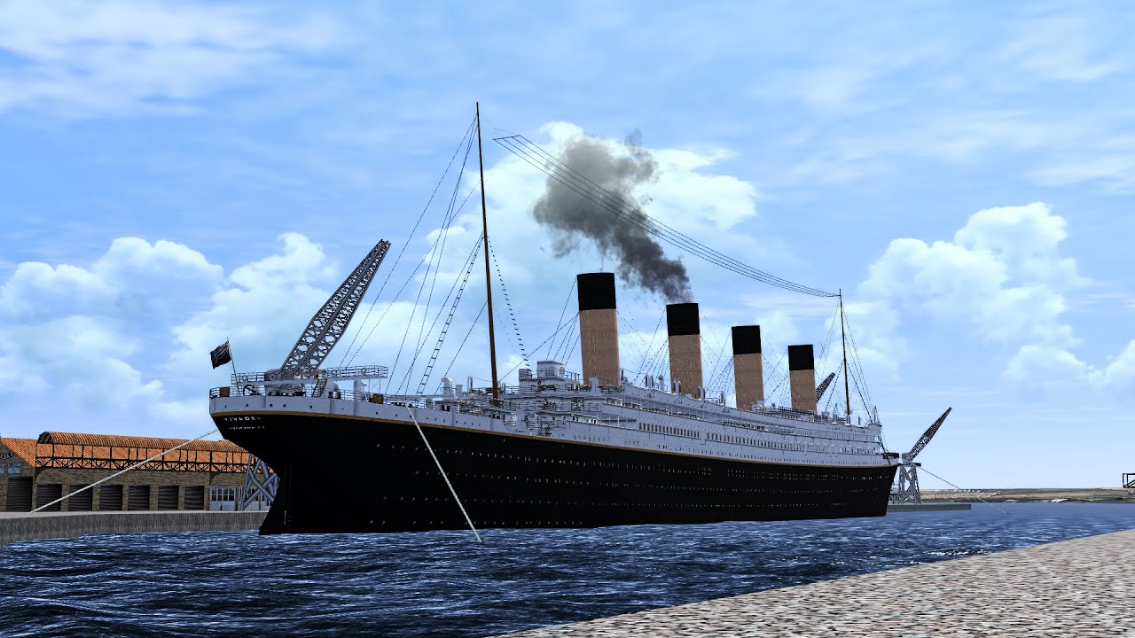 Titanic Departs Southampton Animation