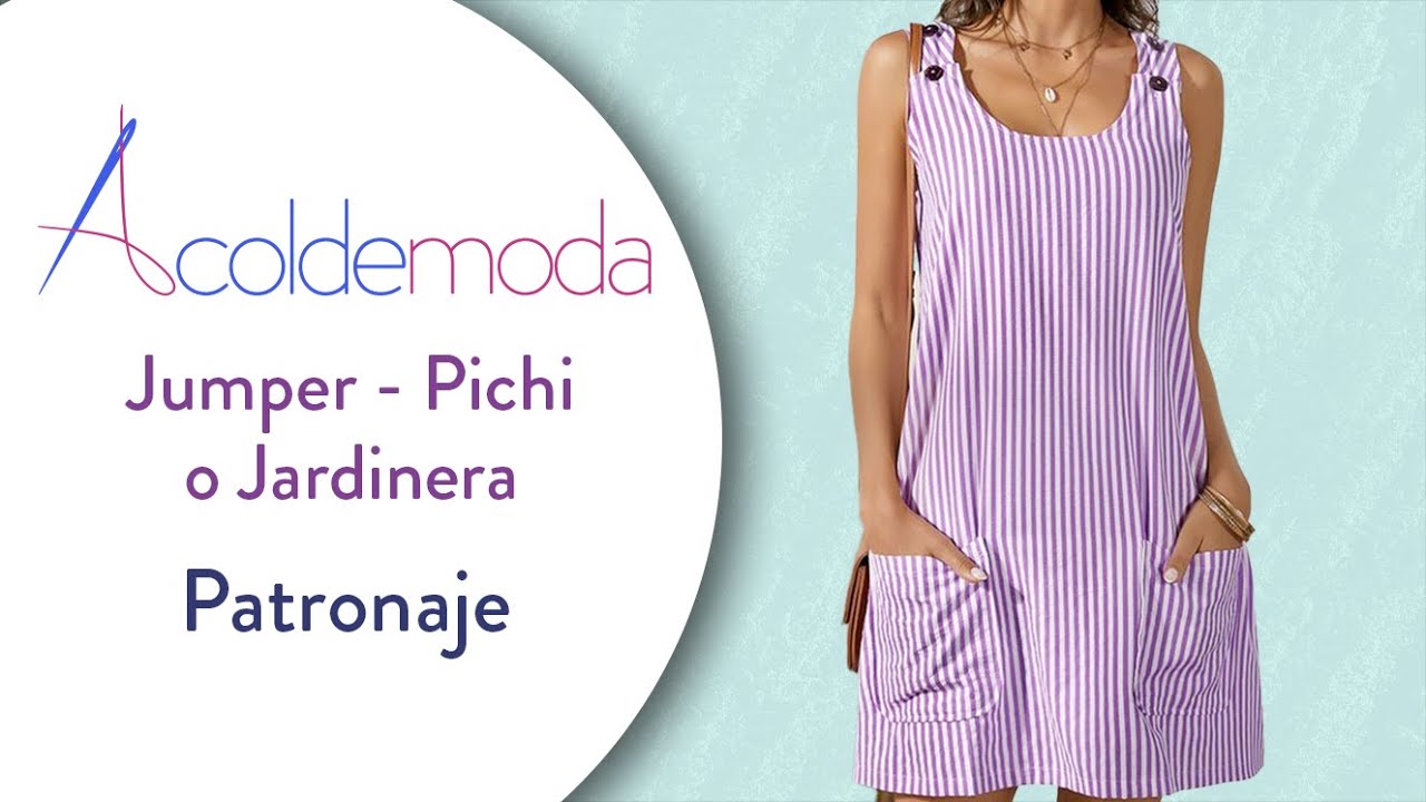 Como hacer el patronaje de un JUMPER, JARDINERA O PICHI - Paso a Paso - DIY