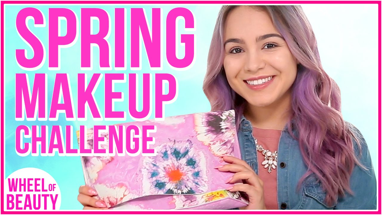 FLIRTY SPRING MAKEUP WITH 5 ITEMS! | Wheel Of Beauty