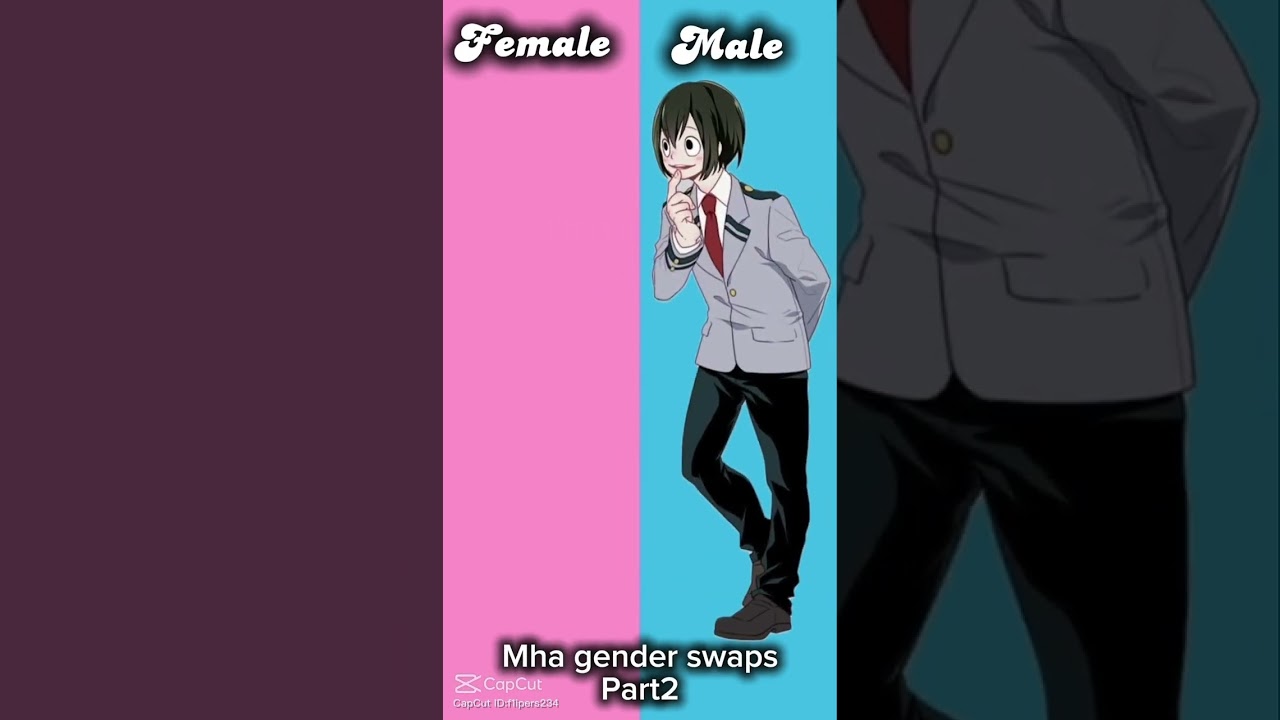 MHA opposite genders!!! #mha #anime #myheroacademia