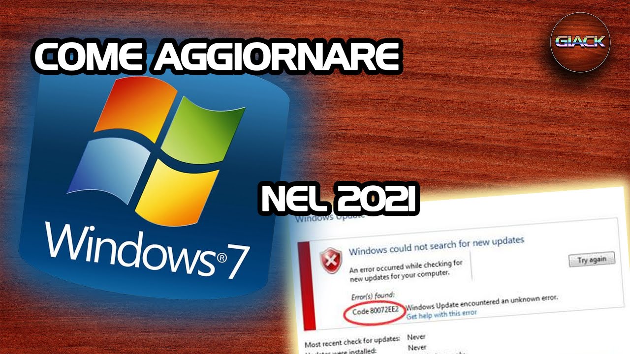 COME AGGIORNARE WINDOWS 7 DOPO LA FINE DEL SUPPORTO