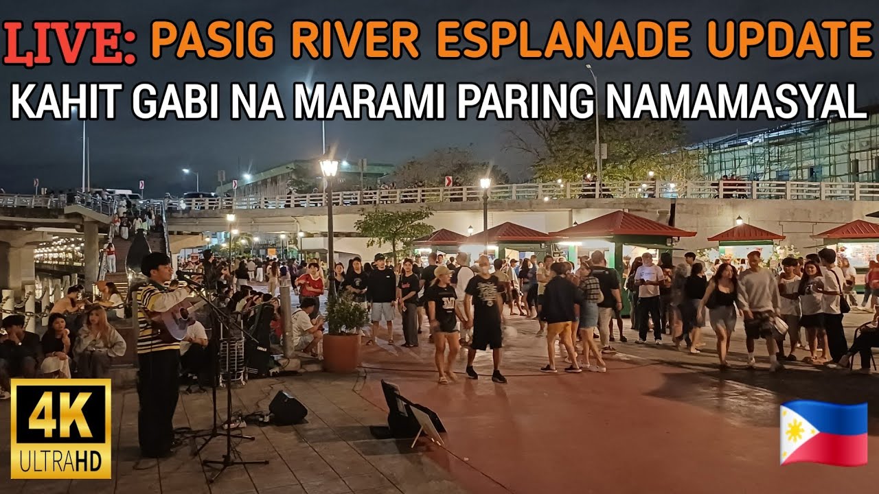 WOW! KAHIT GABI NA MARAMI PARING NAMAMASYAL | PASIG RIVER ESPLANADE UPDATE