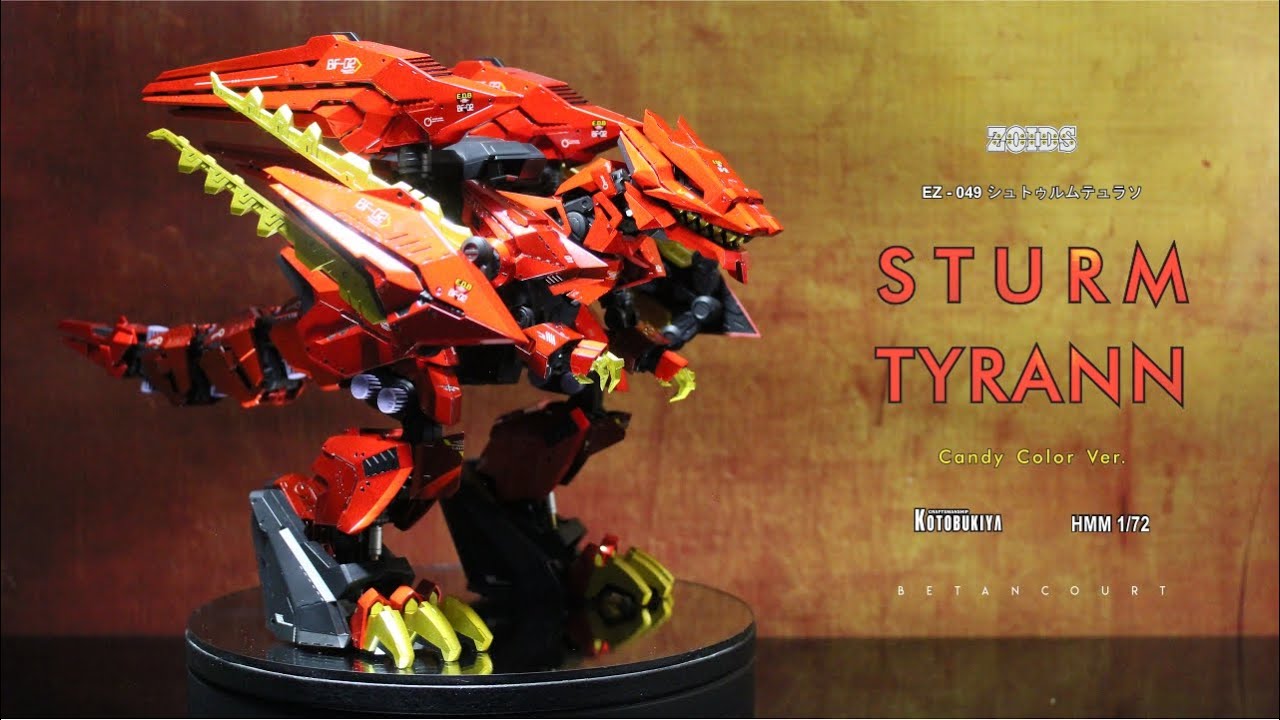 Zoids / Sturm Tyrann Candy Color Ver. / HMM 1/72 Kotobukiya. (Painted Build)