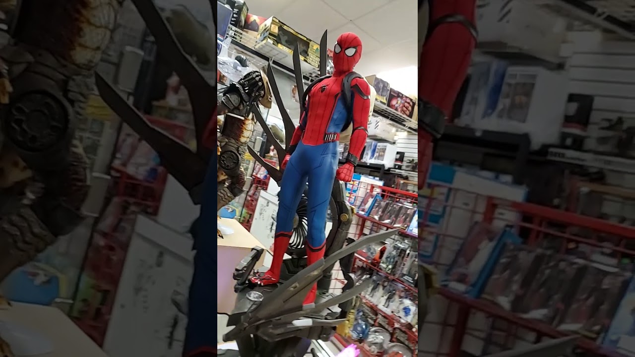 hot toys 1/4scale deluxe spiderman out of the box #hottoys