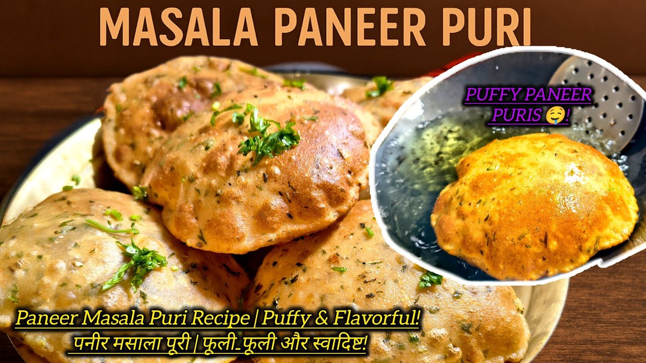 Episode 5 - Crispy Masala Paneer Puri Recipe 😋🔥🥘: Golden Puff, Spicy Coating Irresistible Snack Now!