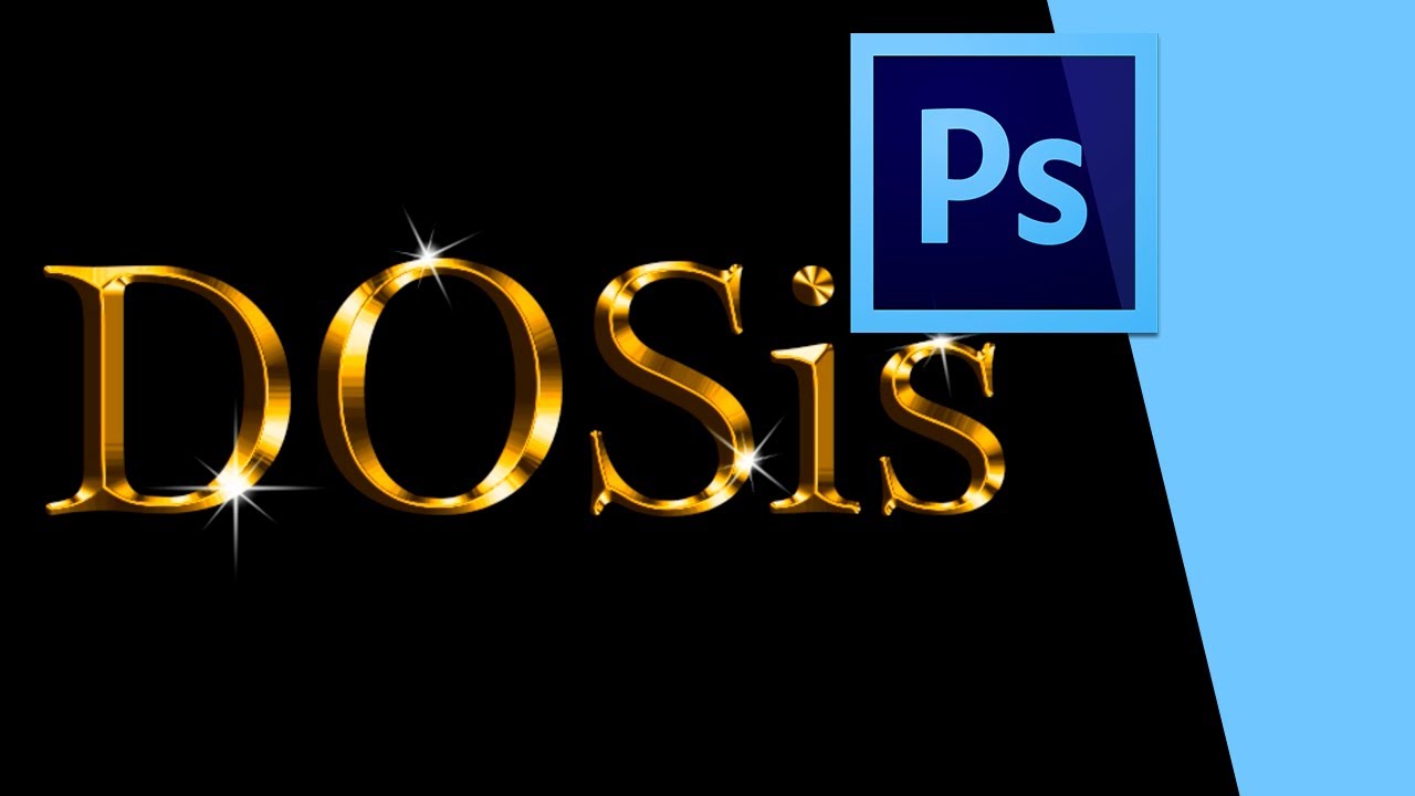 Texto tallado en Oro | Adobe Photoshop CS6