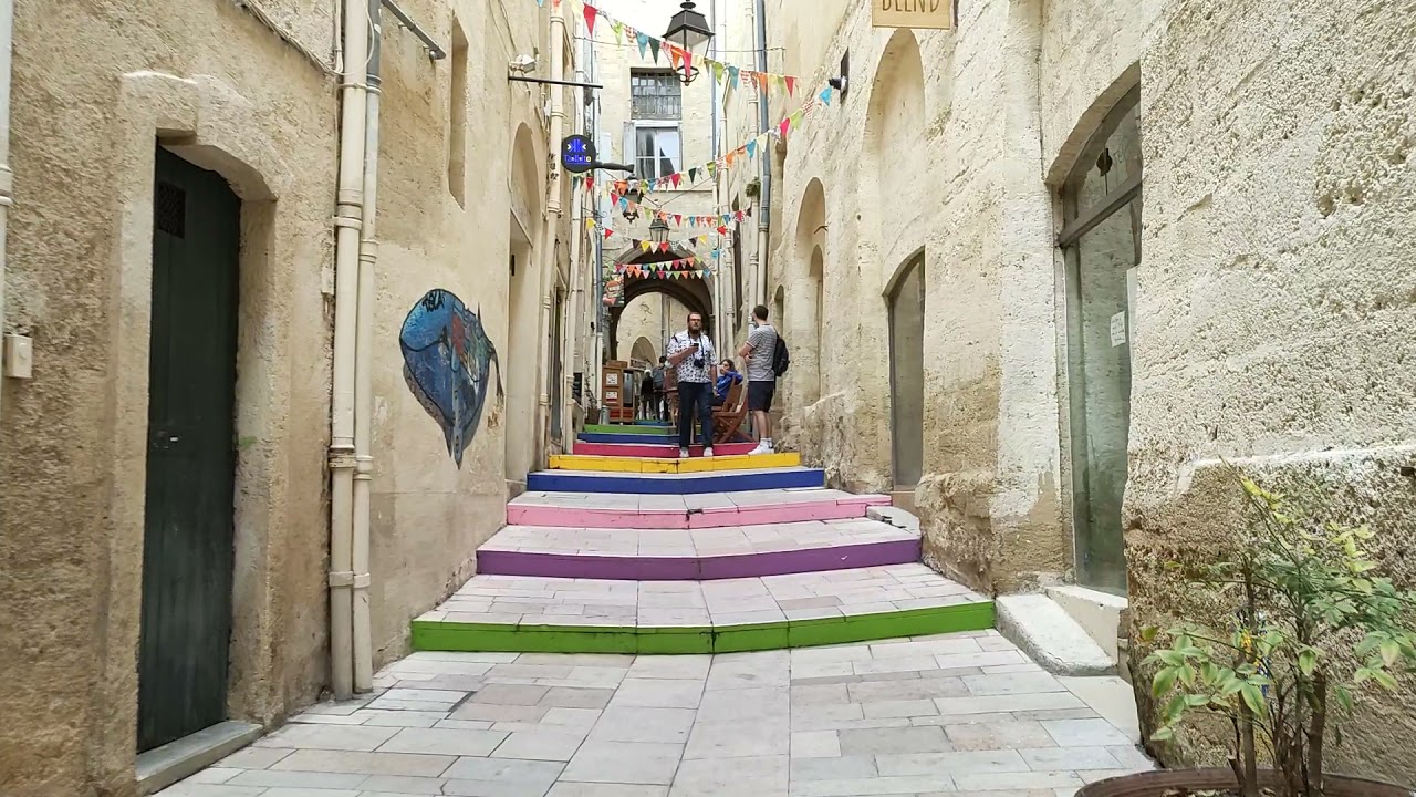 شوارع وازقة مدينة مونبليية الفرنسية Montpellier 😘😘😘🥰🥰❤️