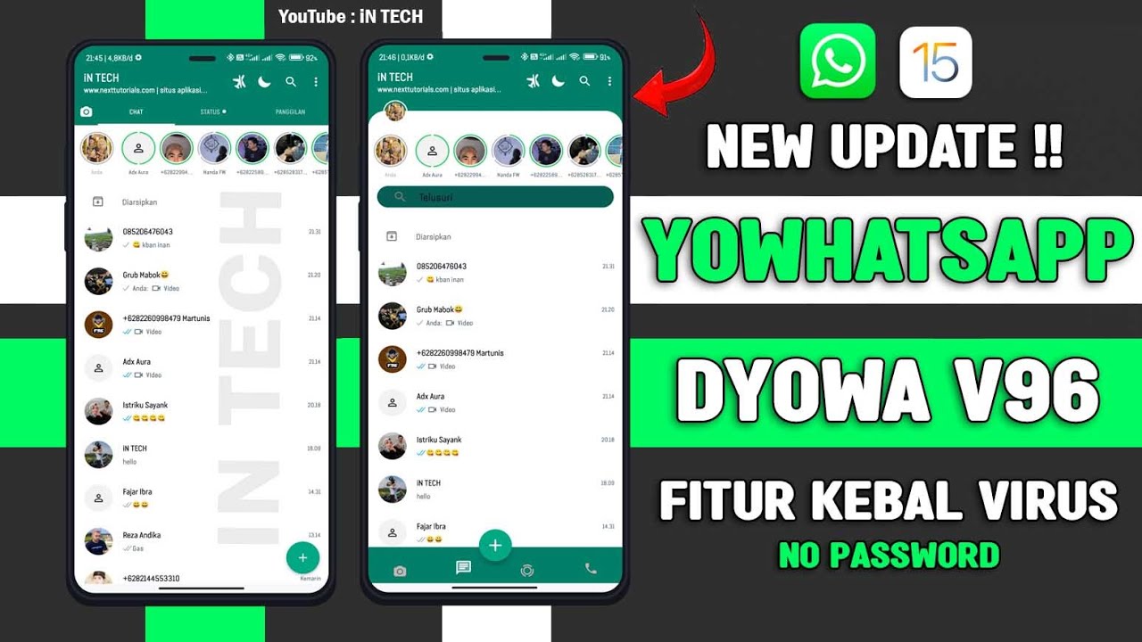 ✅WHATSSAPP dYOWA V97 TERBARU 2023 || WA dYOWA FITUR ANTI VIRUS - NO PASSWORD