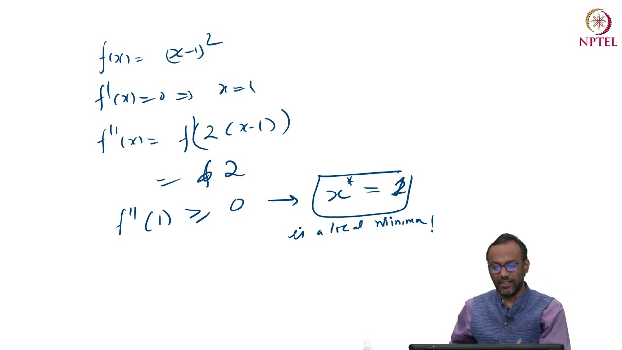 Optimisation - Second Order Optimality Condition