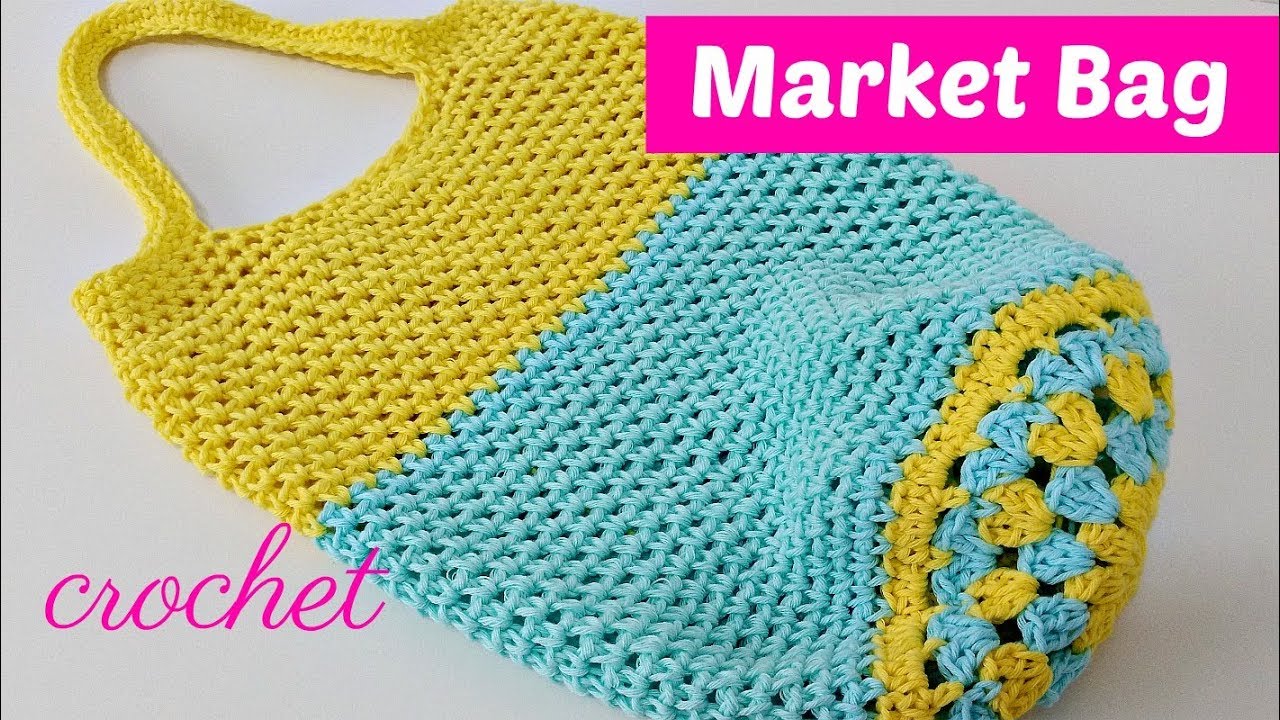 Como tejer bolso a crochet para hacer compras