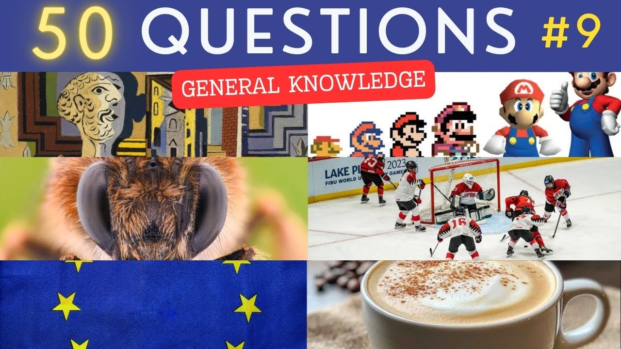 The General Knowledge Quiz #9 ¦ 50 Trivia Questions - Pub Quiz