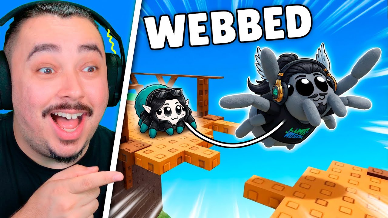 🕷️ VIRAMOS ARANHAS pra ZERAR o OBBY!! | ❄️ Webbed! - ROBLOX