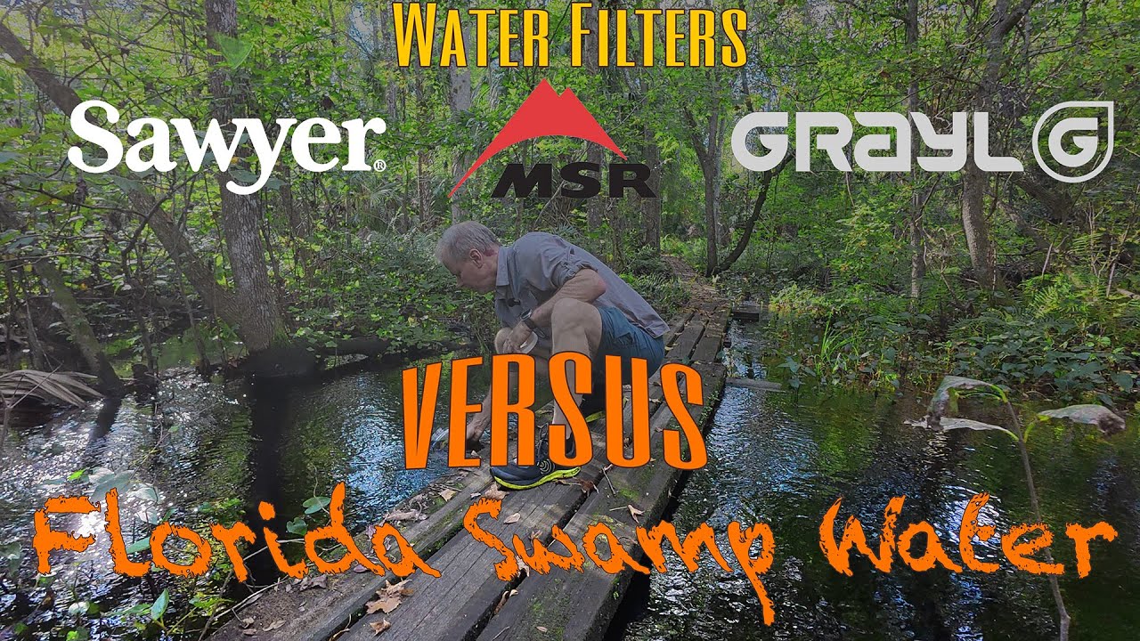 Sawyer, MSR and Grayl vs. Florida Swamp Water! Which backpacking water filter works best!