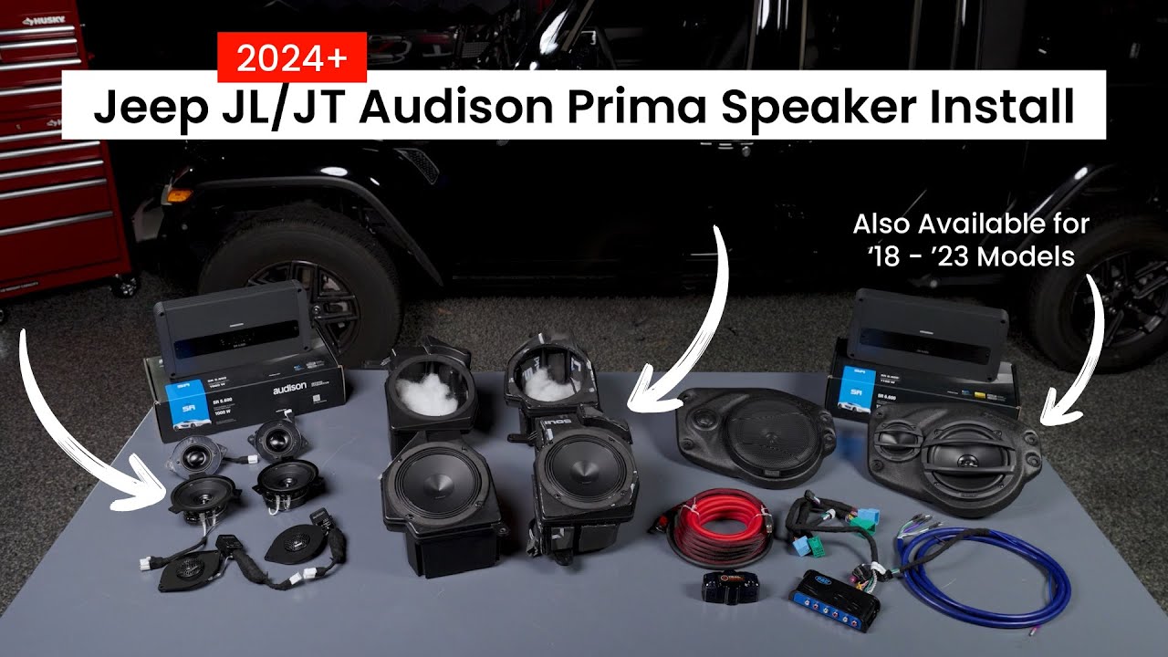Audison Prima | Оптимальная система обновления акустики Plug & Play для Jeep Wrangler и Gladiator...