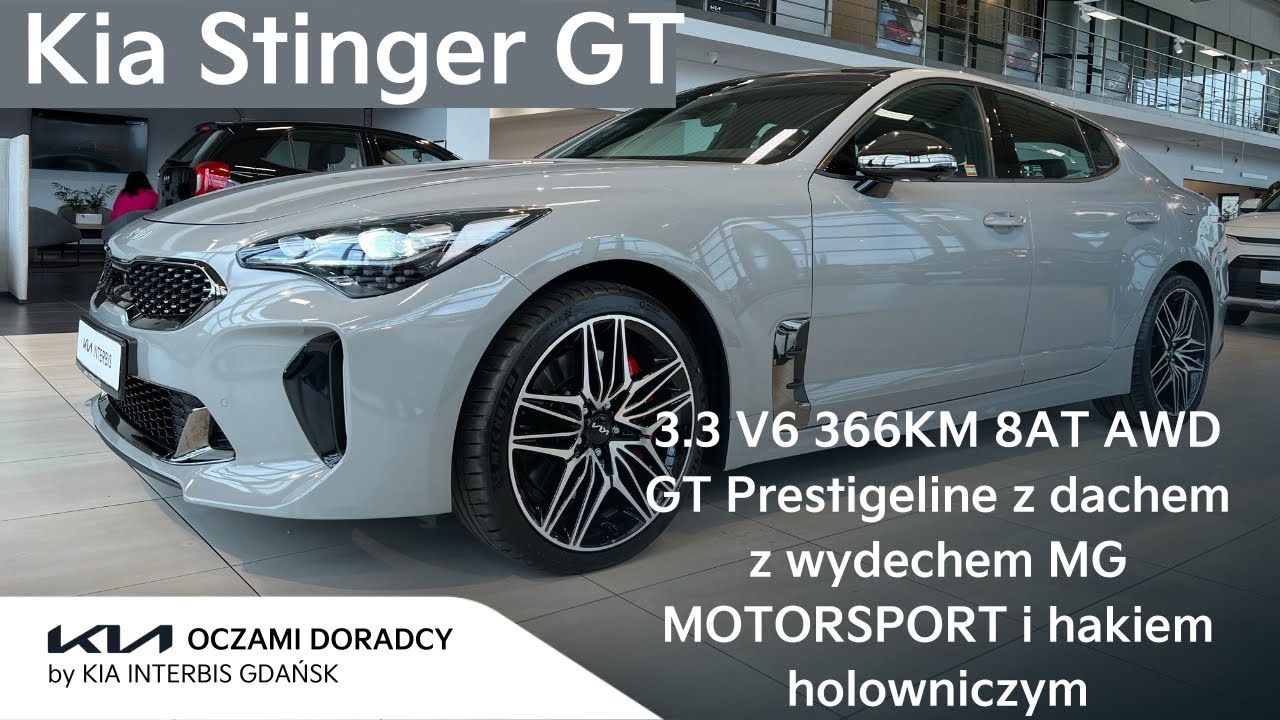 Kia Stinger GT [3.3 V6 366KM 8AT AWD] GT Prestigeline z WYDECHEM MG MOTORSPORT i HAKIEM HOLOWNICZYM