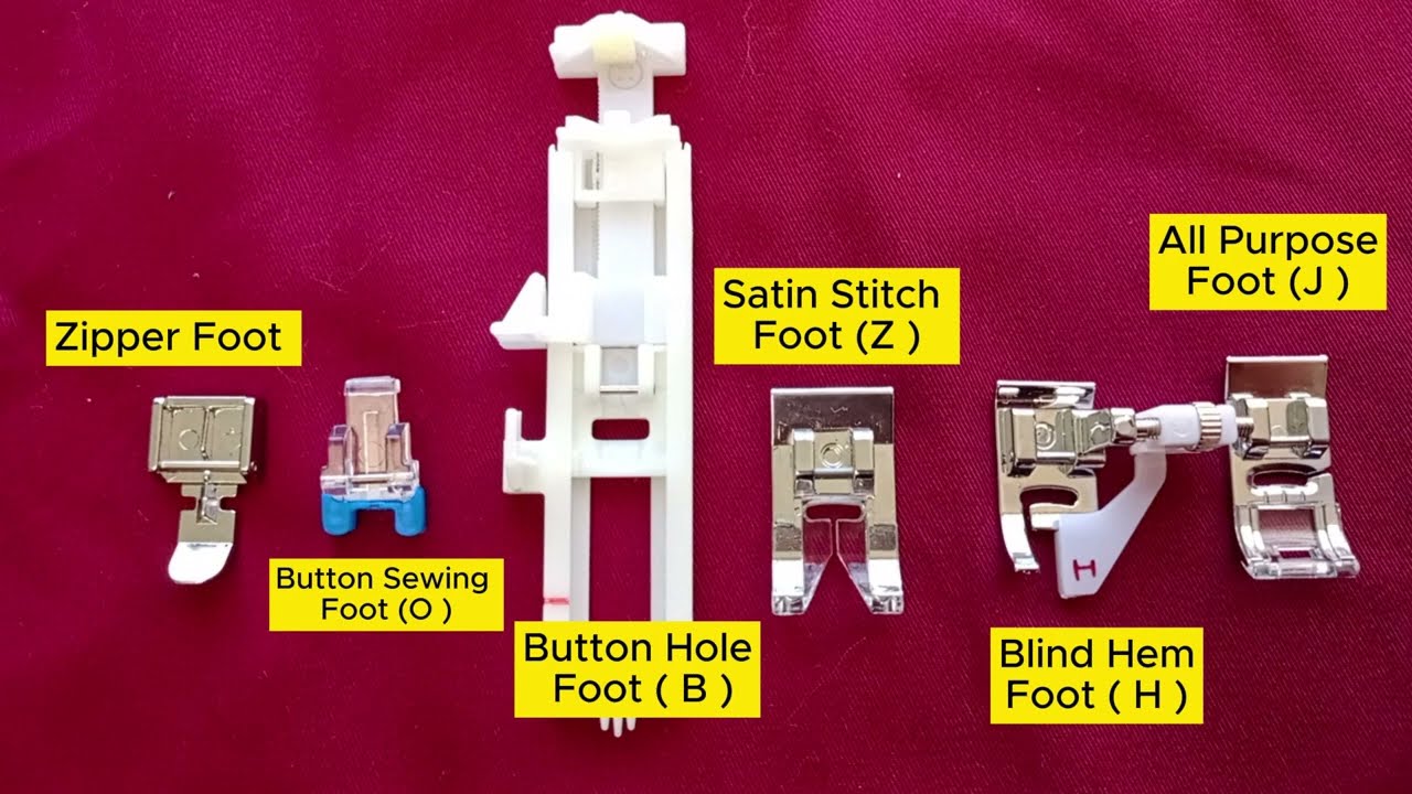 Presser Foot Tutorial/Guide For Beginners || Singer C620L Serenade/Singer SC 220 Presser Foot Types