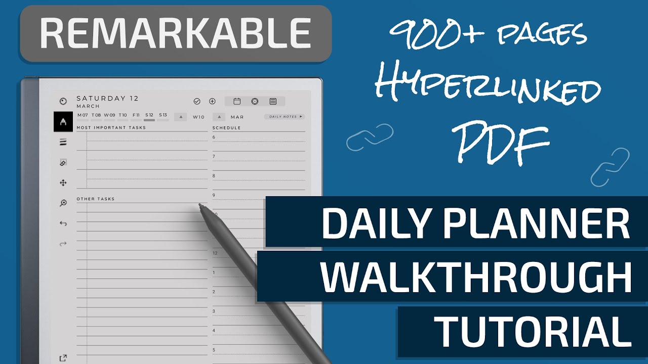 Daily Planner Walkthrough for Remarkable